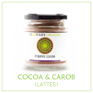 Organic Cocoa, Carob & Turmeric Lattes