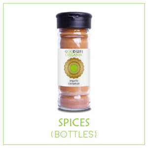 Organic Spices (non-irradiated) - Bottles